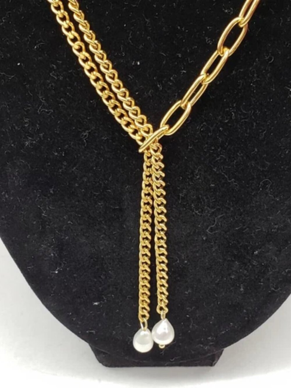 Gold-Plated Necklace with Authentic Louis Vuitton Padlock - Picture 8 of 11
